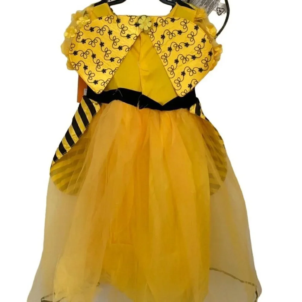 Target Toddler Bumblebee Halloween Costume Dress Headpiece 4-5T - Hyde & EEK! - Picture 8 of 8